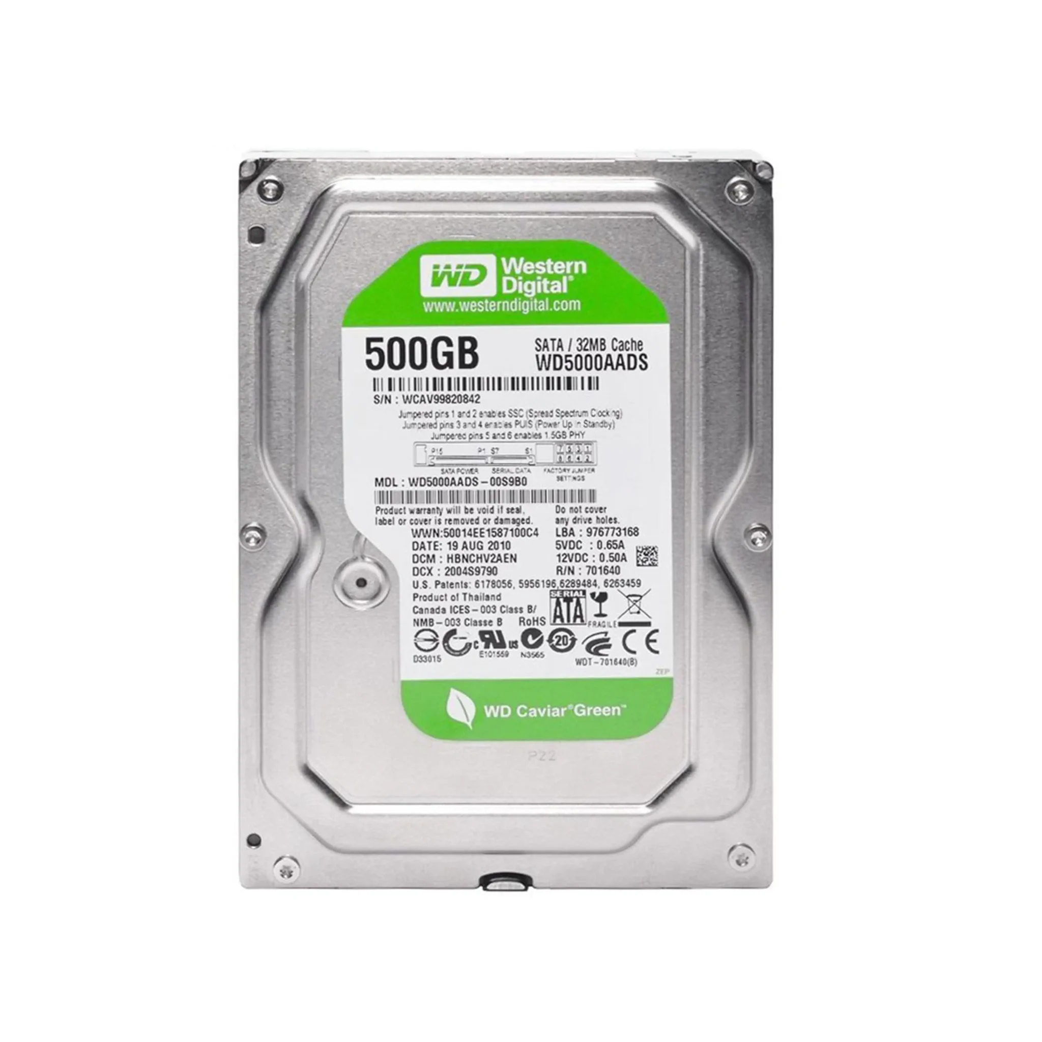 هارد500گیگ-هارد500گیگ وسترن سبز-وسترن-وسترن سبز-هارد500-هارد اینترنال-نواکم