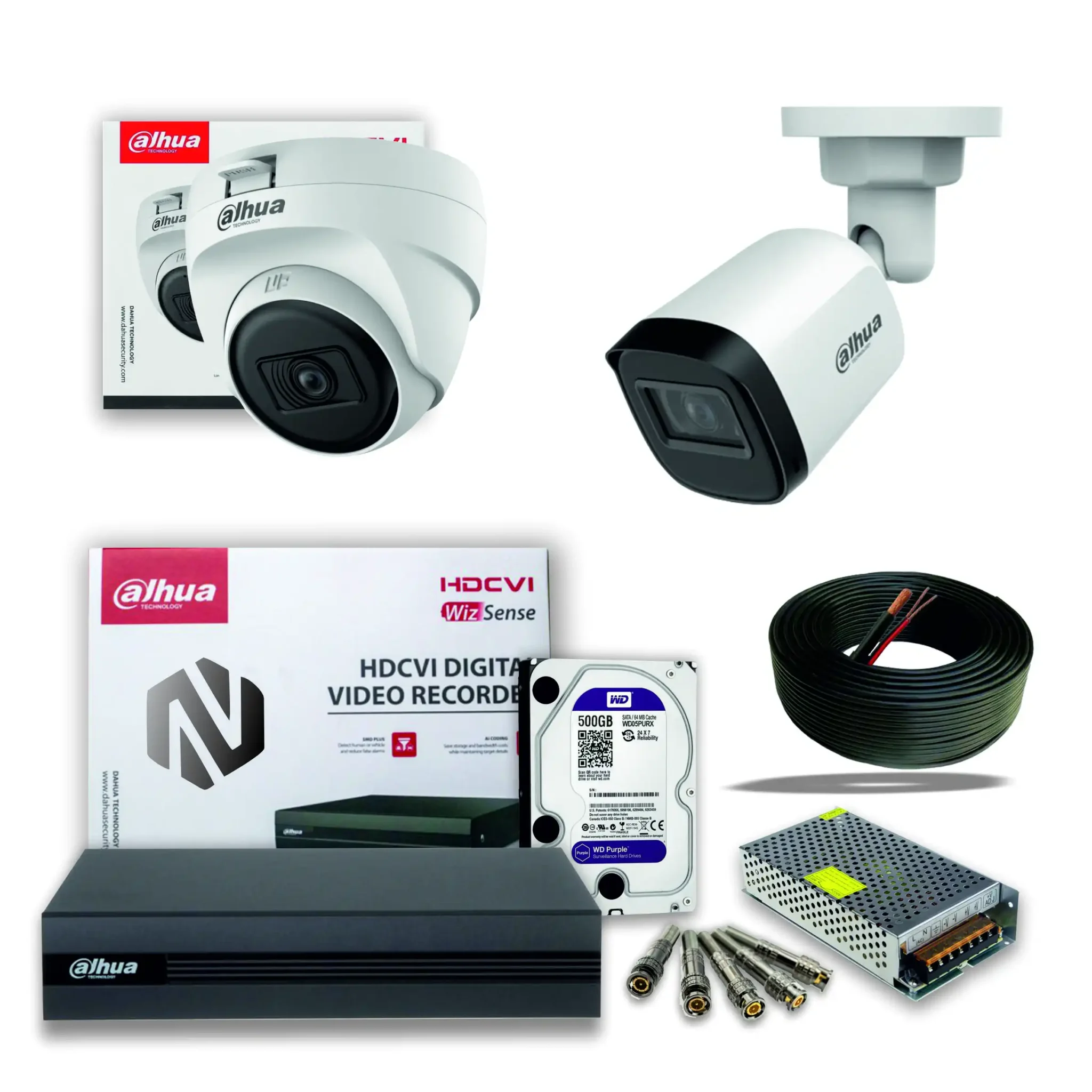 پکچ 4 عددی دوربین مداربسته داهوا مدل B-N2070