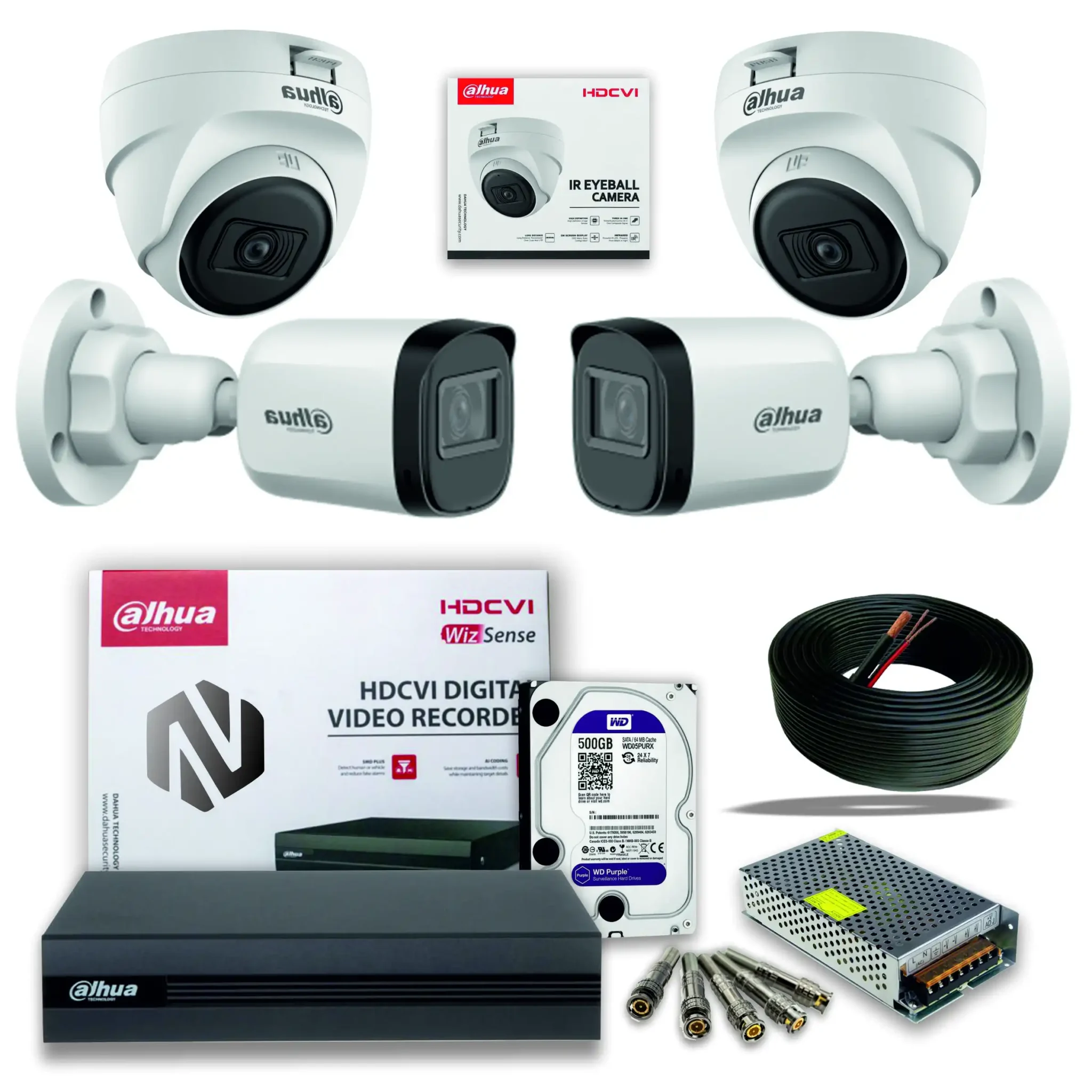 پکچ 4 عددی دوربین مداربسته داهوا