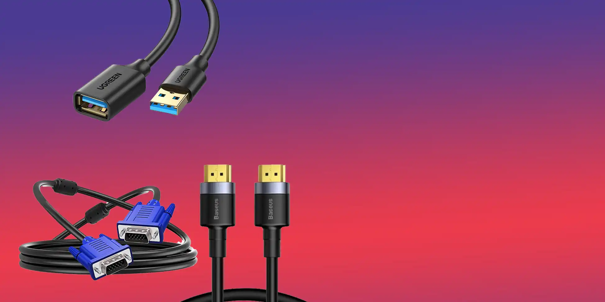 کابلHDMi-کابلVGA-کابل افزایشUSB